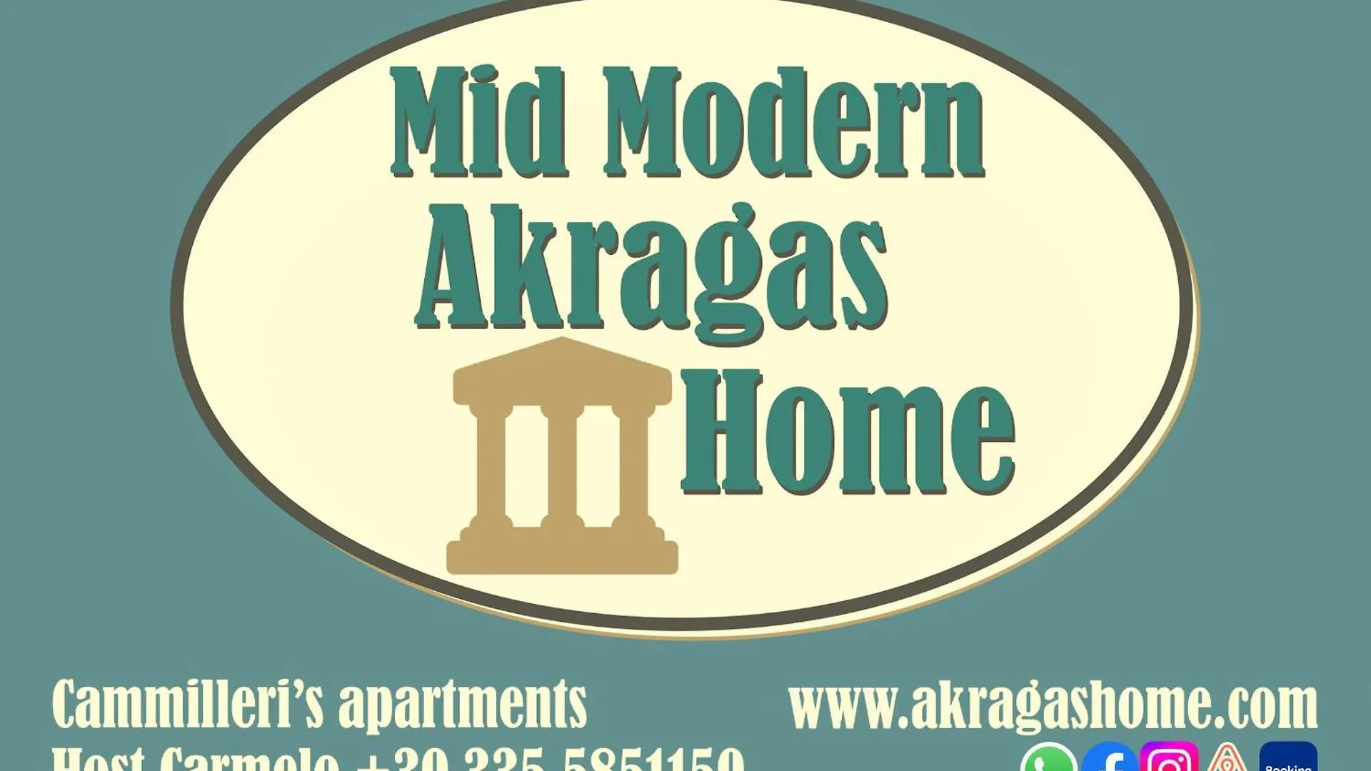 Mid Modern Akragas Home In Centro Con Vista Mare E Templi Via Atenea Agrigento Italy